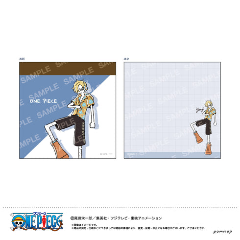 『ワンピース ONE PIECE』ミニメモ-ゆるスタ第1弾-(E サンジ)